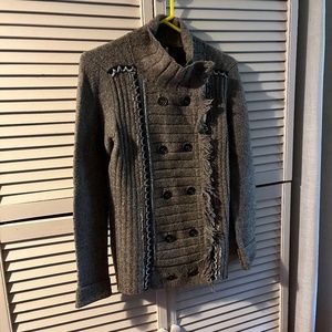 Free People button up sweater... so comfortable to wear over a turtleneck or suc